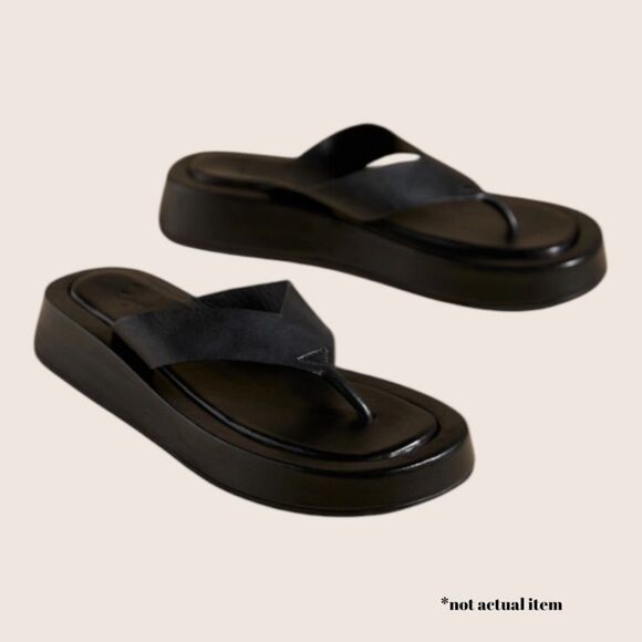 Seychelles Black Women's Sandals - Picture 1 of 9